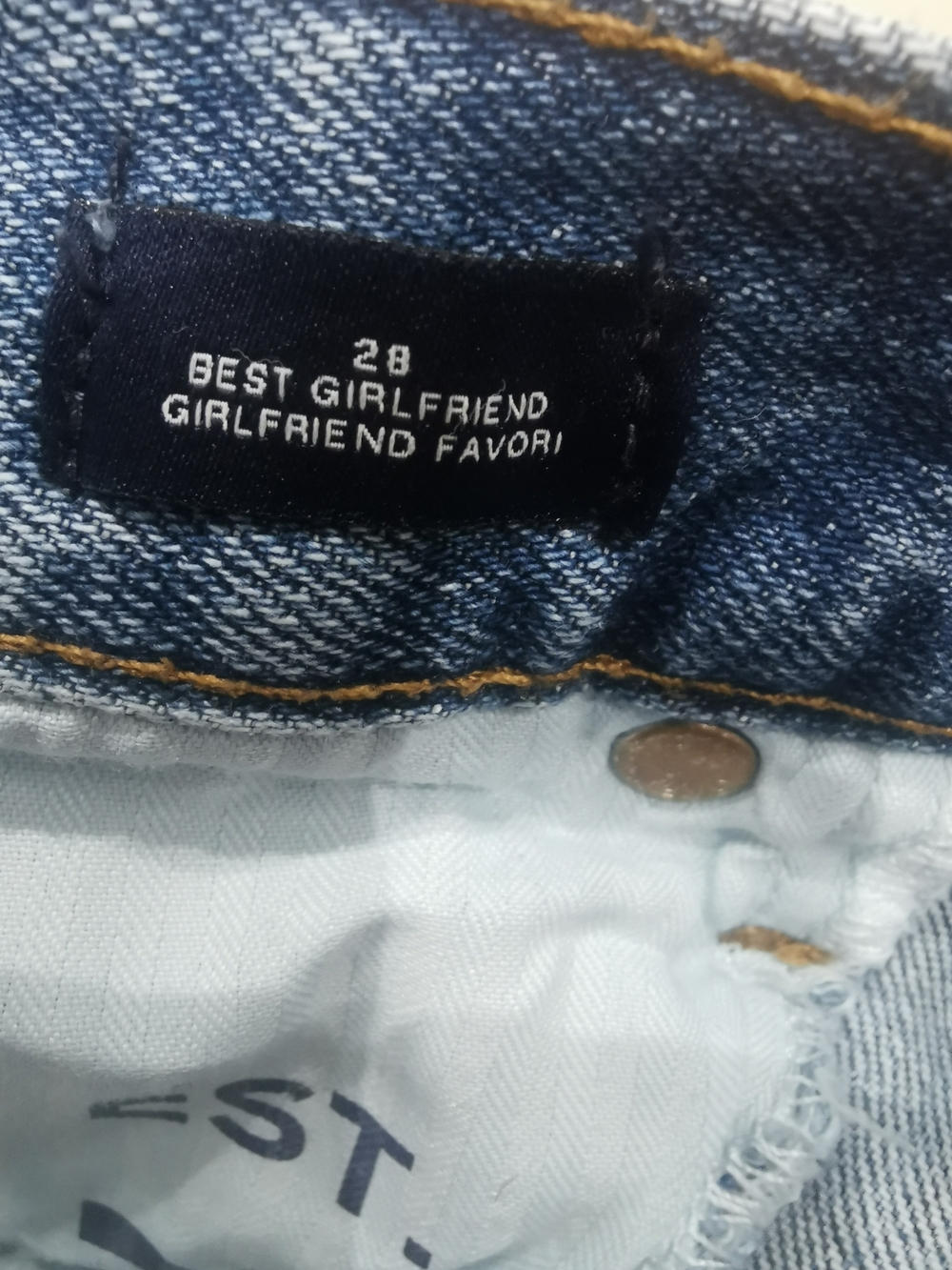 GAP Women's Medium Blue Straight Leg Jeans - Picture 6 of 6